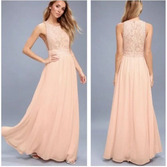 Lulus NWT forever and always lace top maxi dress XL - Picture 1 of 13
